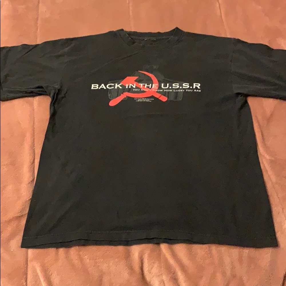 Back in the USSR black T-shirt